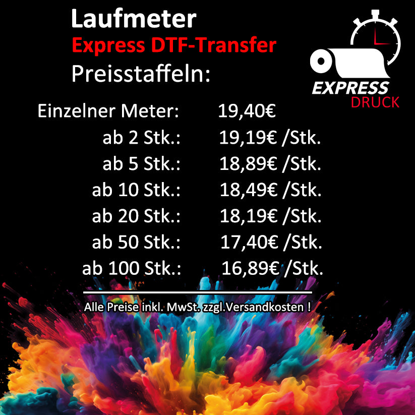 DTF Transfer “Meterware Express“