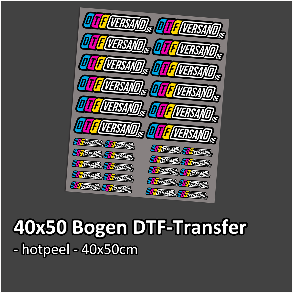 DTF Transfer „40x50cm Bogen“