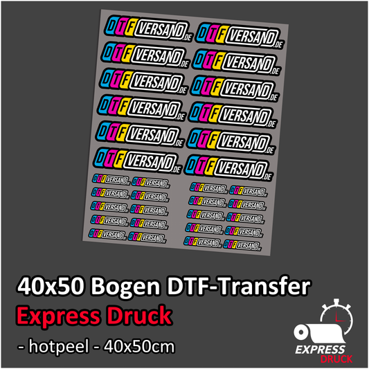 DTF Transfer „40x50cm Bogen Express“