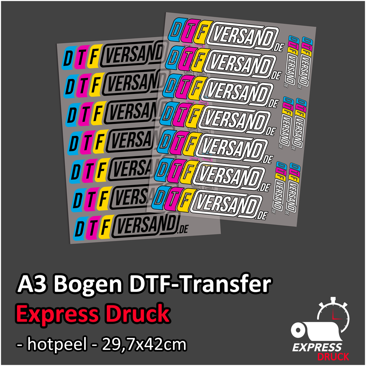 DTF Transfer „A3 Bogen Express“